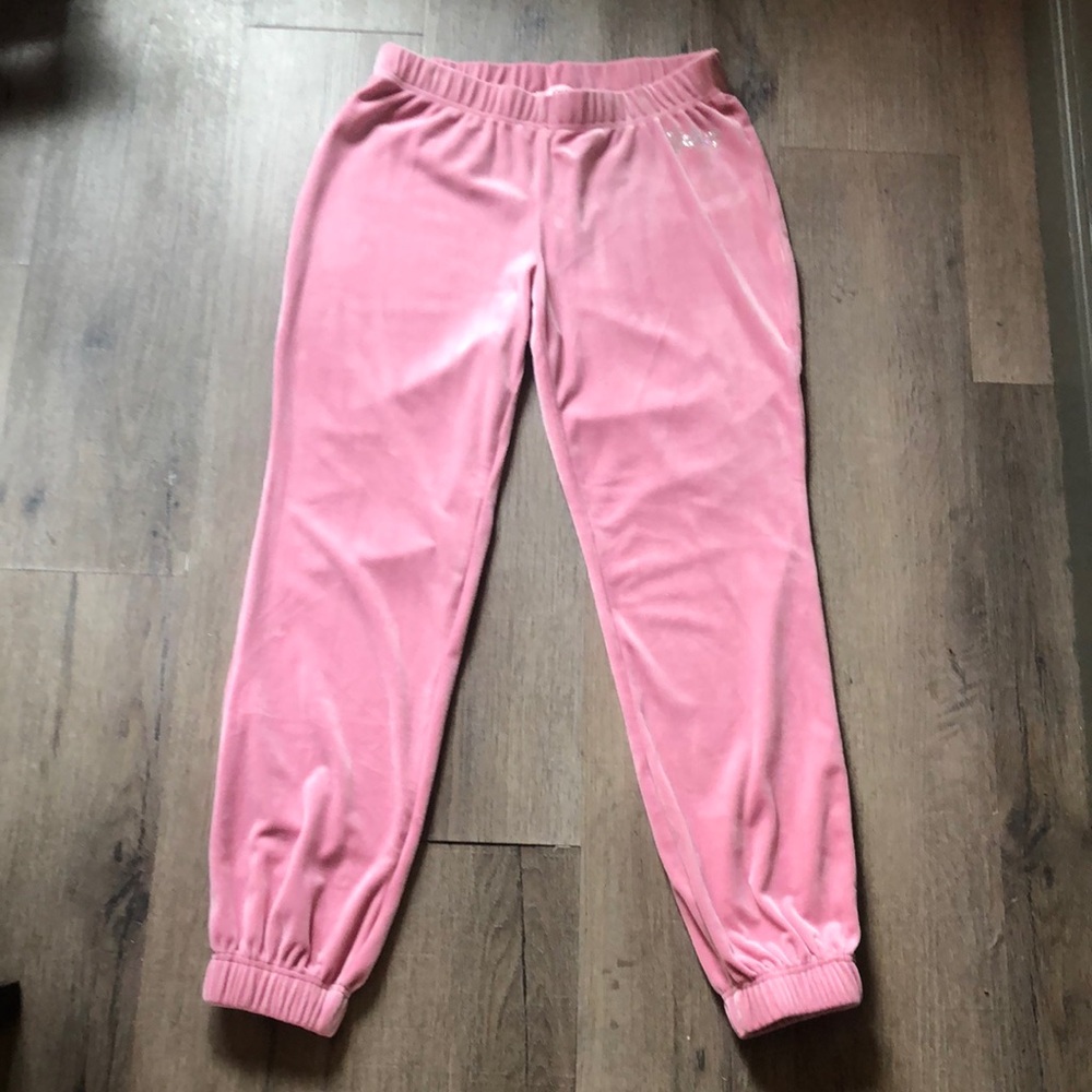 Pink‎ Velvet Juicy Couture Cuffed Sweatpants